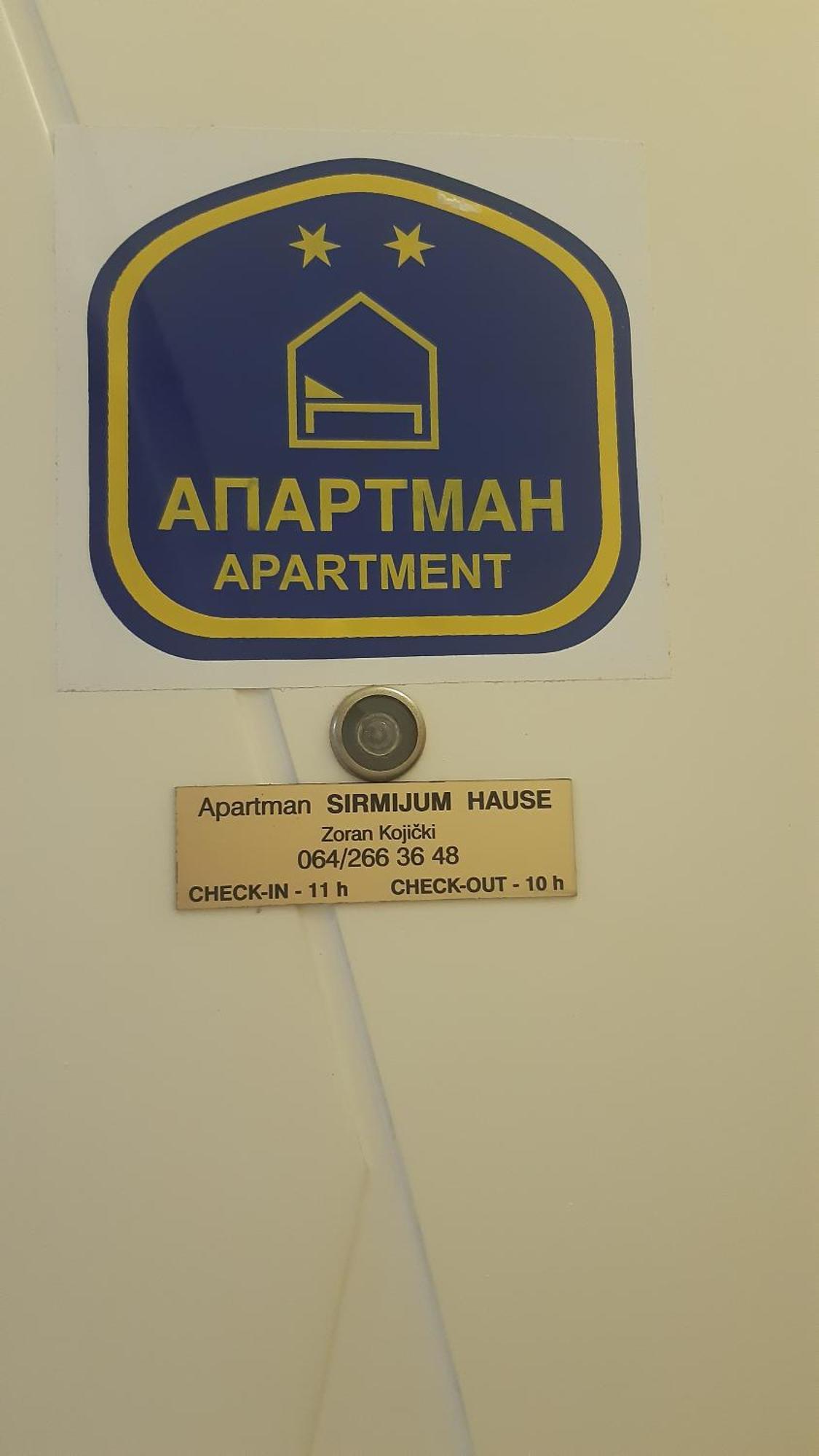 شقة Sirmijum Hause سريمسكا ميتروفيكا المظهر الخارجي الصورة